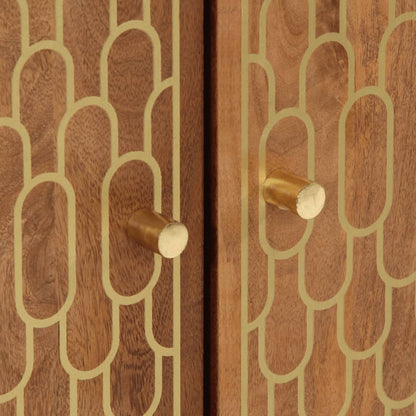 Beistellschränke 3 Stk. 60x33x75 cm Massivholz Mango