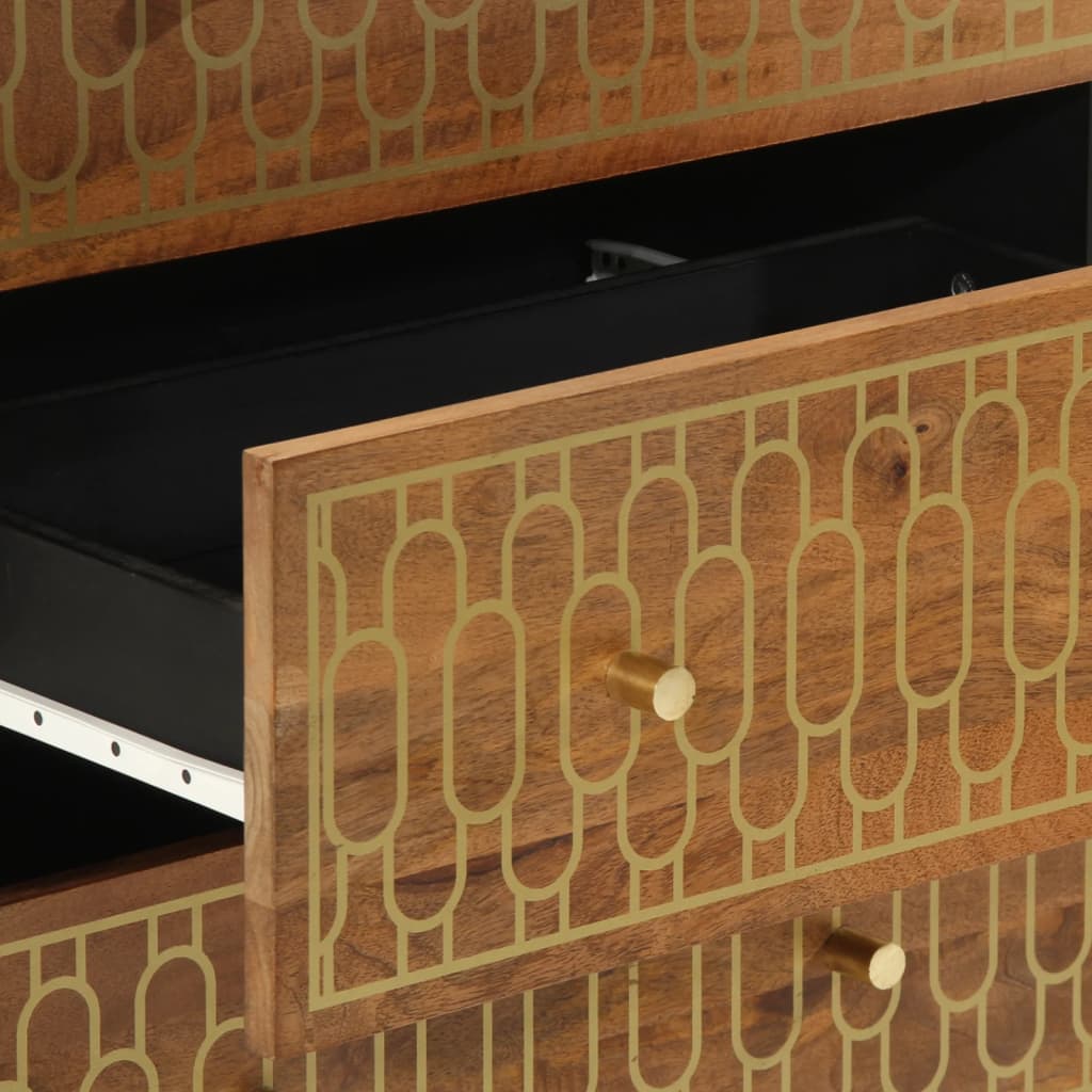 Beistellschränke 3 Stk. 60x33x75 cm Massivholz Mango