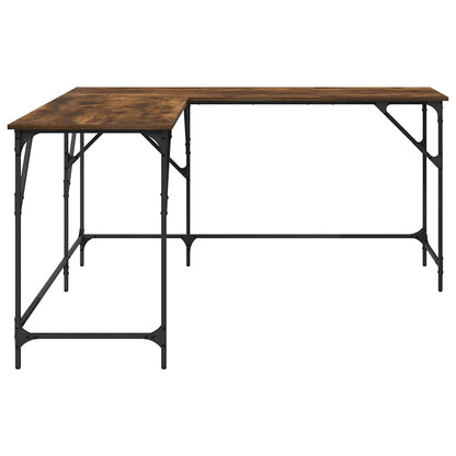 Schreibtisch Räuchereiche 149x149x75 cm Holzwerkstoff