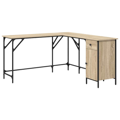 Schreibtisch Sonoma-Eiche 141x141x75 cm Holzwerkstoff