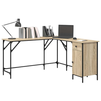 Schreibtisch Sonoma-Eiche 141x141x75 cm Holzwerkstoff