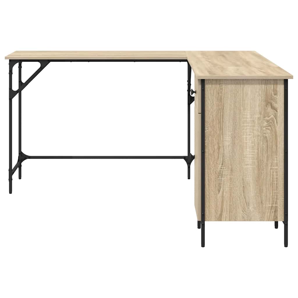 Schreibtisch Sonoma-Eiche 141x141x75 cm Holzwerkstoff