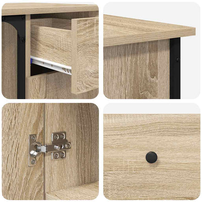 Schreibtisch Sonoma-Eiche 141x141x75 cm Holzwerkstoff