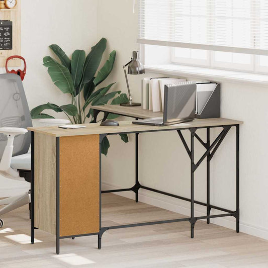 Schreibtisch Sonoma-Eiche 141x141x75 cm Holzwerkstoff