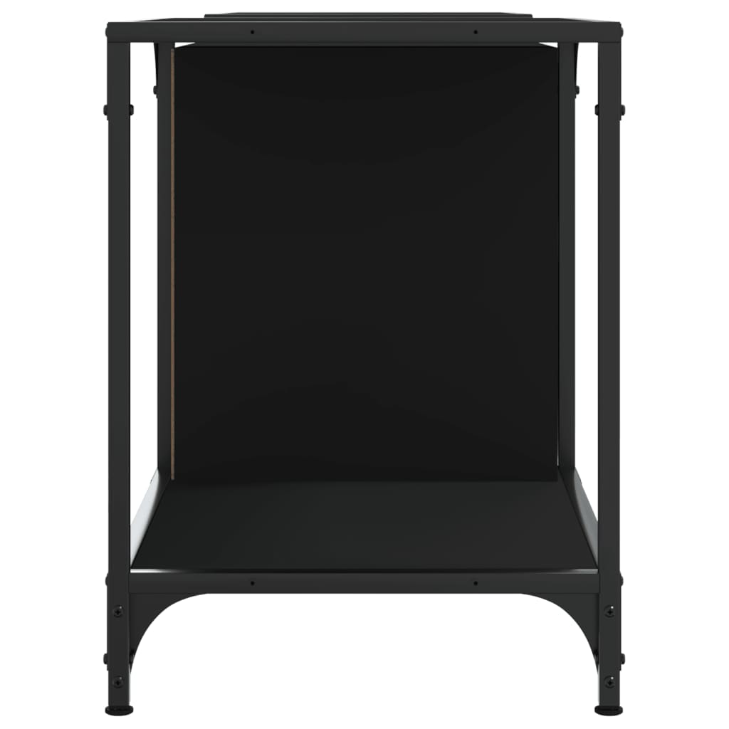 TV-skab Sort 153x37x50 cm Træ Materiale