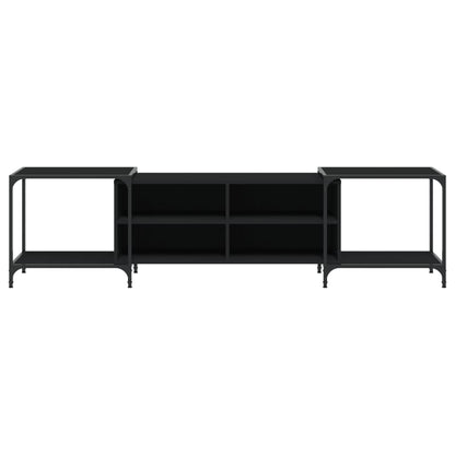 TV-Schrank Schwarz 203x37x50 cm Holzwerkstoff