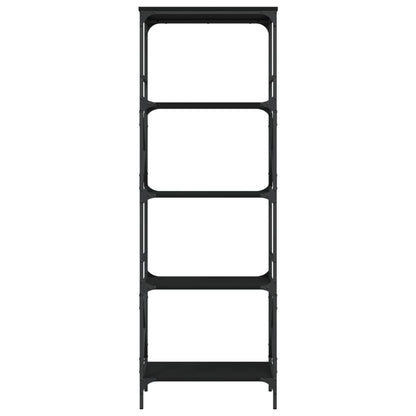 Bücherregal 5 Böden Schwarz 59x35x171 cm Holzwerkstoff