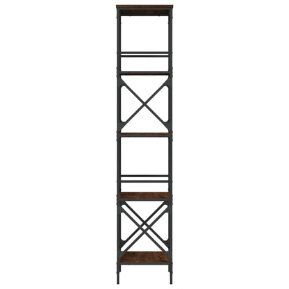 Bücherregal 5 Böden Braun Eiche-Optik 59x35x171cm Holzwerkstoff