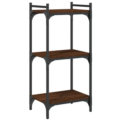 Reol 3 hylder Brun Eg Look 40x30x86cm Træmateriale