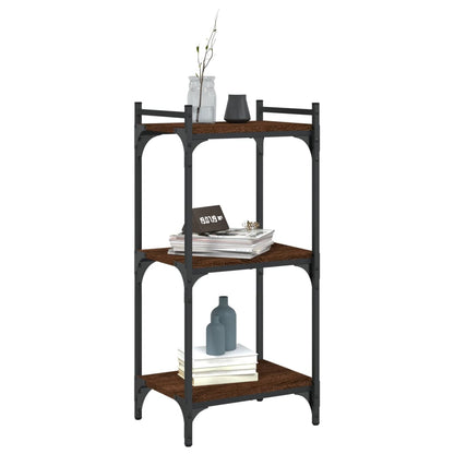 Reol 3 hylder Brun Eg Look 40x30x86cm Træmateriale
