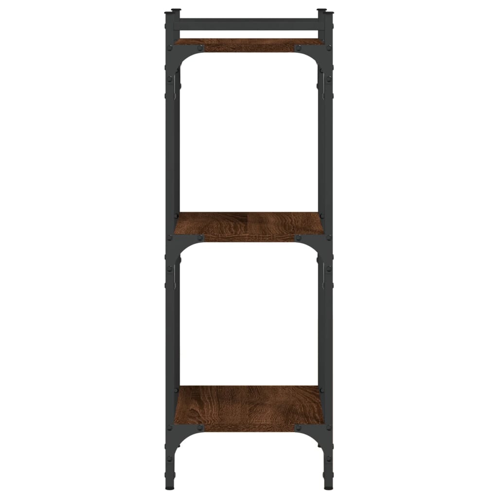 Reol 3 hylder Brun Eg Look 40x30x86cm Træmateriale