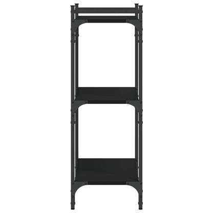 Bücherregal 3 Böden Schwarz 60x30x86 cm Holzwerkstoff