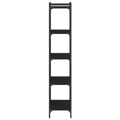 Bücherregal 5 Böden Schwarz 60x30x154 cm Holzwerkstoff