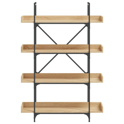 Bücherregal 4 Böden Sonoma-Eiche 100x33x145,5 cm Holzwerkstoff