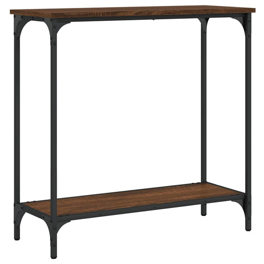 Konsolentisch Braun Eichen-Optik 75x30,5x75 cm Holzwerkstoff