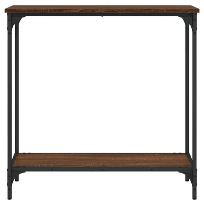 Konsolentisch Braun Eichen-Optik 75x30,5x75 cm Holzwerkstoff