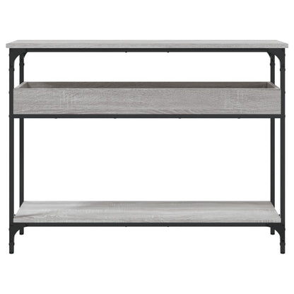 Konsolentisch mit Ablage Grau Sonoma 100x29x75cm Holzwerkstoff
