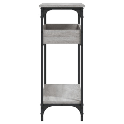 Konsolentisch mit Ablage Grau Sonoma 100x29x75cm Holzwerkstoff