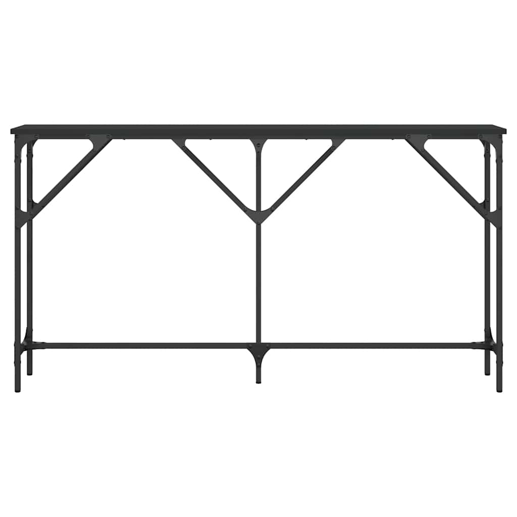 Konsolentisch Schwarz 140x23x75 cm Holzwerkstoff