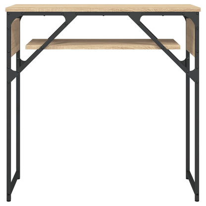 Konsolentisch mit Ablage Sonoma-Eiche 75x30x75cm Holzwerkstoff