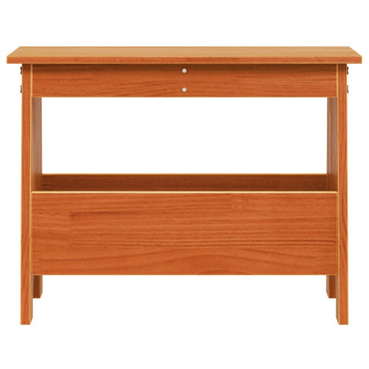 Flurbank Wachsbraun 60x28x45 cm Massivholz Kiefer