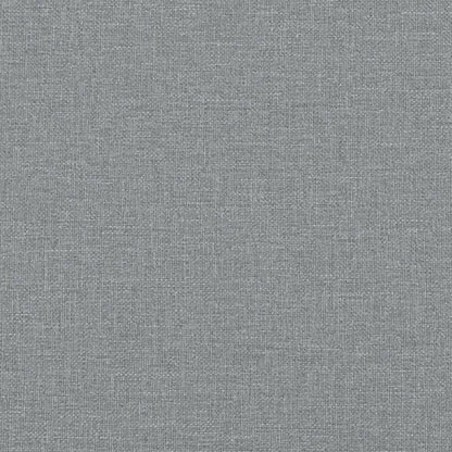 Sitzbank mit Rückenlehne Hellgrau 120x62x75,5 cm Stoff