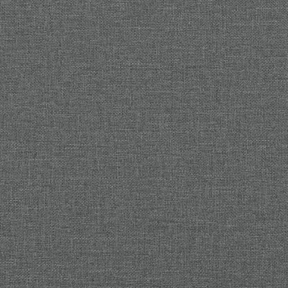 Sitzbank mit Rückenlehne Dunkelgrau 120x62x75,5 cm Stoff