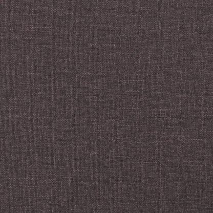 Sitzbank mit Rückenlehne Dunkelbraun 120x62x75,5 cm Stoff