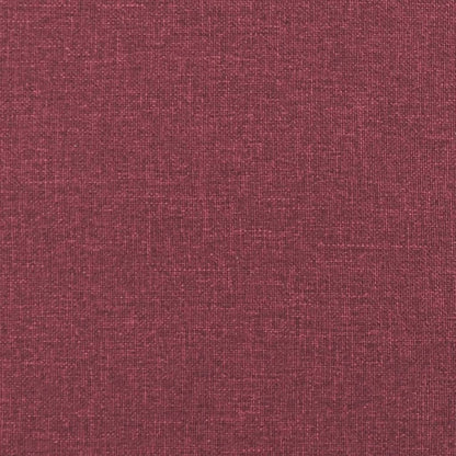 Sitzbank mit Rückenlehne Weinrot 120x62x75,5 cm Stoff