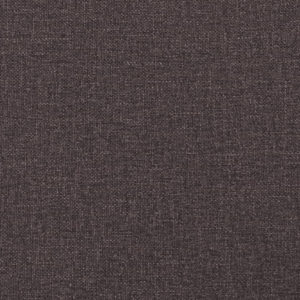 Sitzbank mit Kissen Dunkelbraun 113x64,5x75,5 cm Stoff