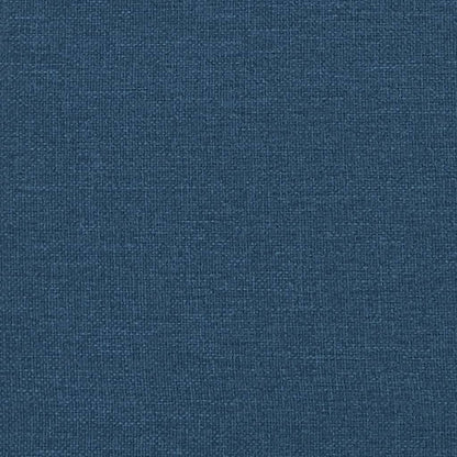 Sitzbank mit Kissen Blau 113x64,5x75,5 cm Stoff