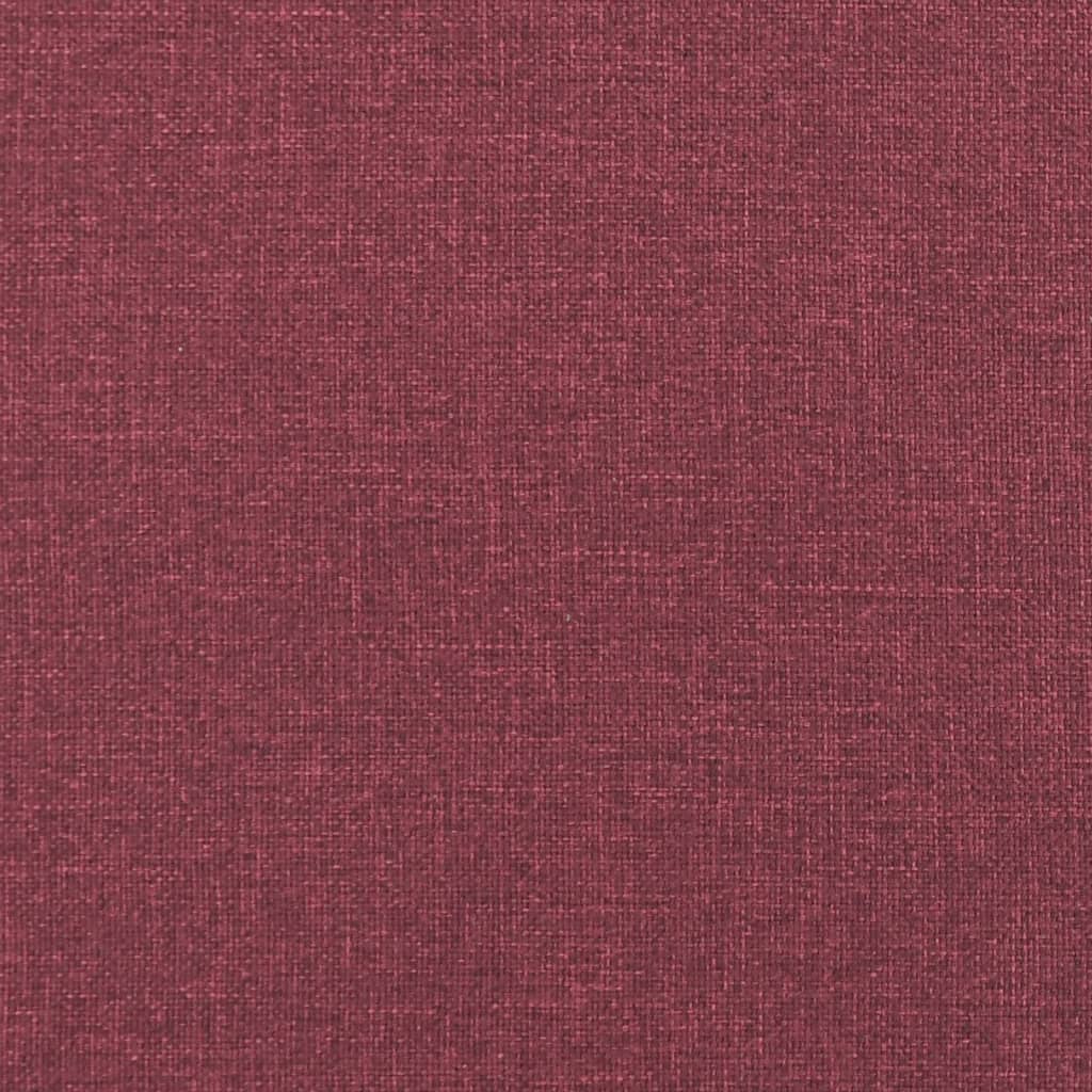 Sitzbank mit Kissen Weinrot 113x64,5x75,5 cm Stoff