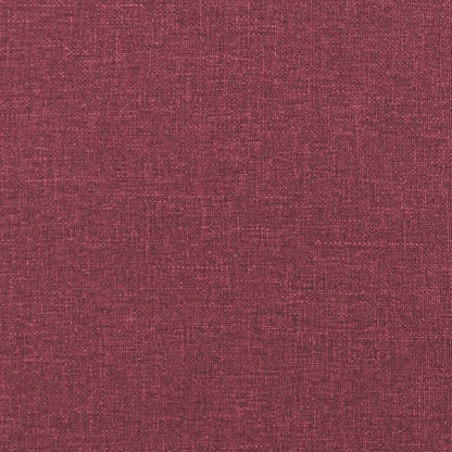 Sitzbank mit Kissen Weinrot 113x64,5x75,5 cm Stoff