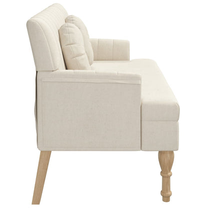 Sitzbank mit Kissen 113x64,5x75,5 cm Leinen