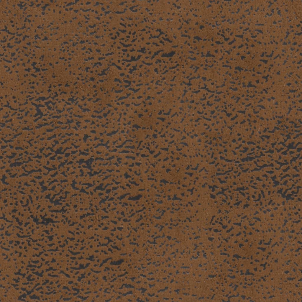 Bank mit Kissen Braun 120,5 x 65 x 75 cm Wildlederimitat
