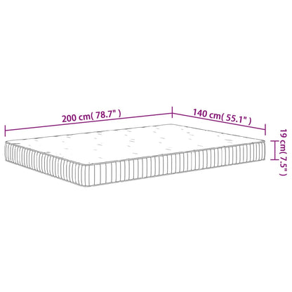 Matratze Taschenfederkern Mittel 140x200 cm