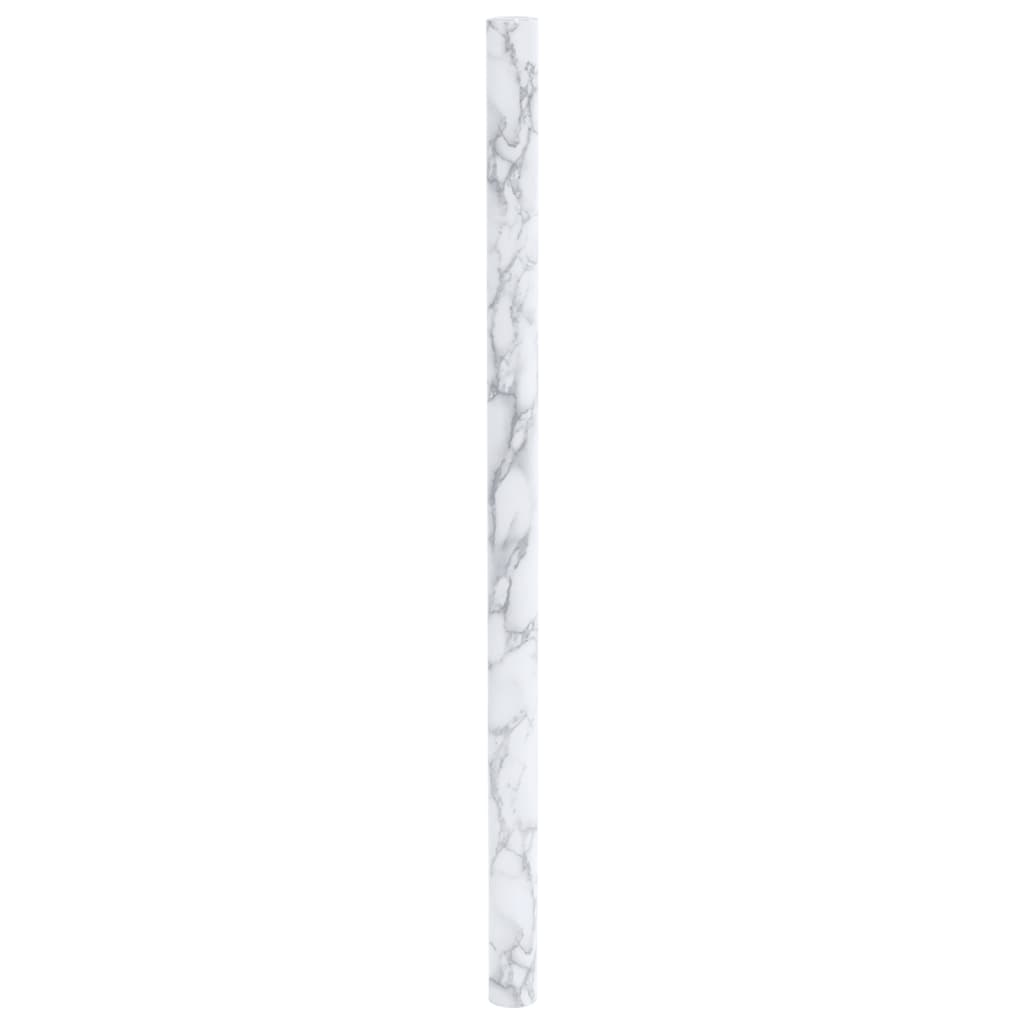 Möbelfolien Selbstklebend Marmor-Optik Weiß 90x500 cm PVC