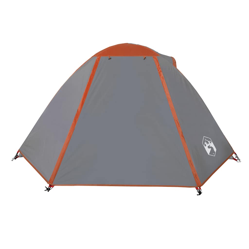 Kuppel-Campingzelt 2 Personen Orange Wasserdicht