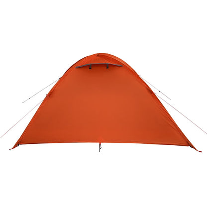 Kuppel-Campingzelt 4 Personen Orange Wasserdicht