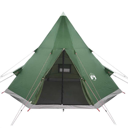 Tipi-Campingzelt 4 Personen Grün Wasserdicht