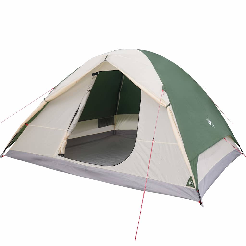 Kuppel-Campingzelt 6 Personen Grün Wasserdicht