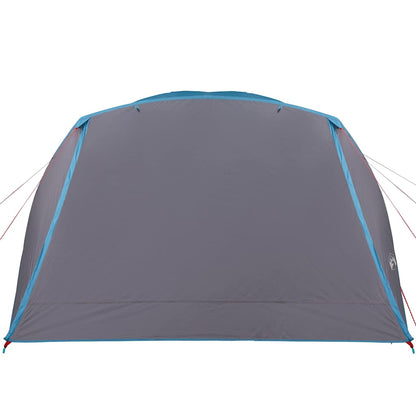 Campingzelt mit Vorzelt 4 Personen Blau Wasserdicht