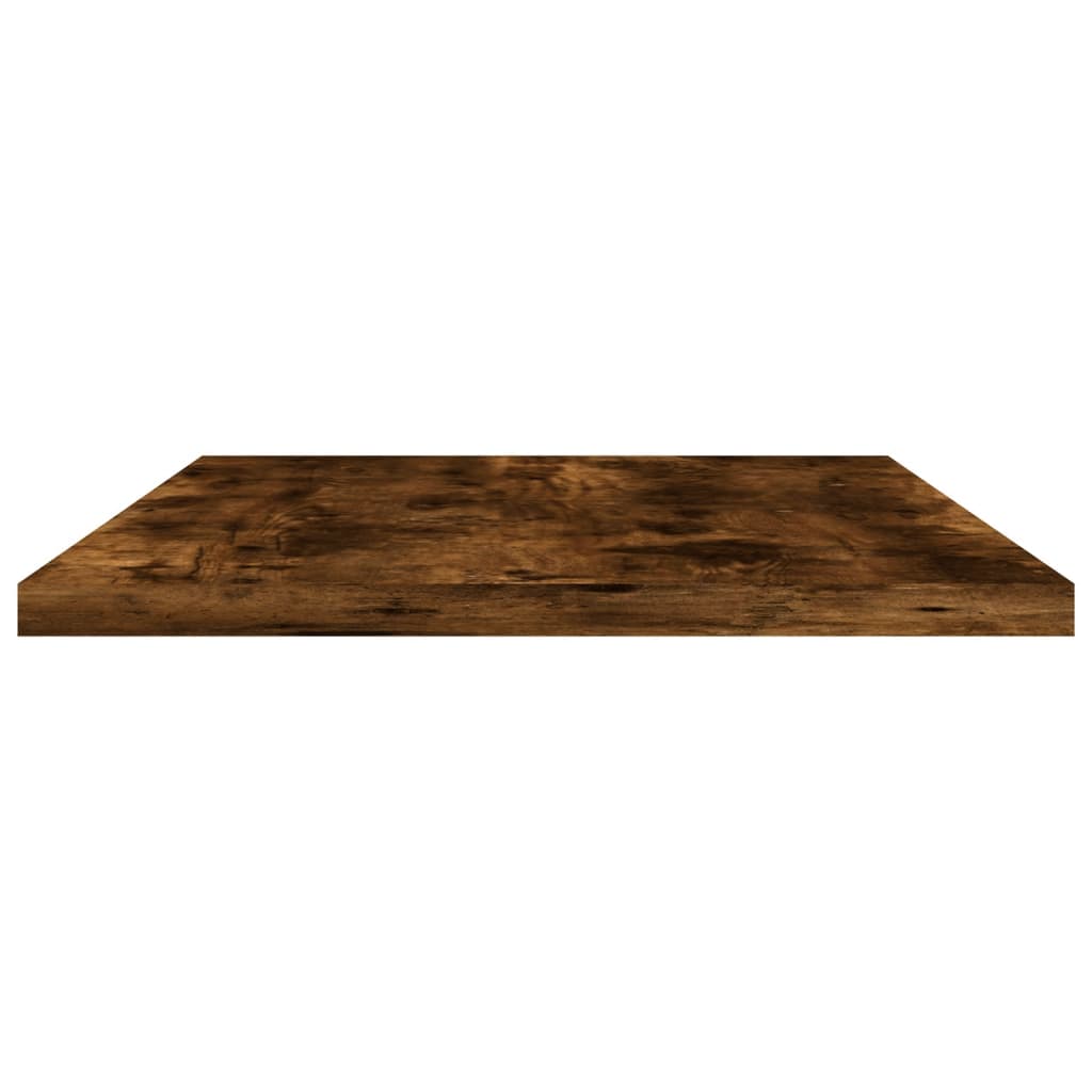 Wandregale 4 Stk. Räuchereiche 60x20x1,5 cm Holzwerkstoff