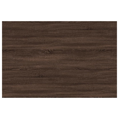 Wandregale 4 Stk. Braun Eichen-Optik 60x40x1,5 cm Holzwerkstoff