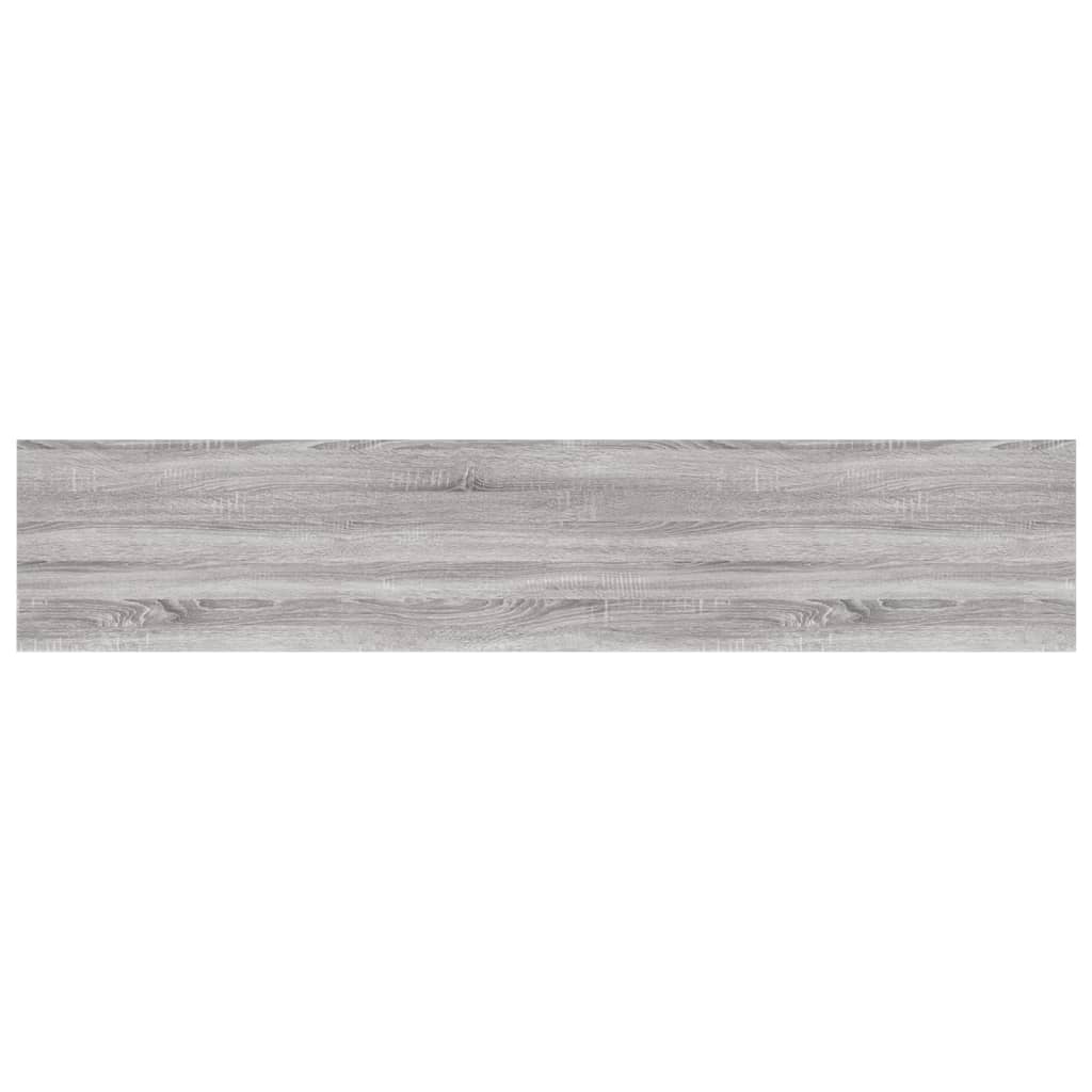 Wandregale 4 Stk. Grau Sonoma 100x20x1,5 cm Holzwerkstoff