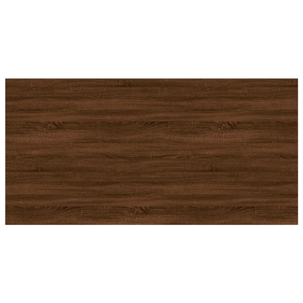 Wandregale 4 Stk. Braun Eichen-Optik 100x50x1,5cm Holzwerkstoff