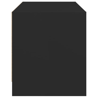 TV-Schrank mit Glastüren Schwarz 68x37x42 cm