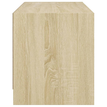 TV-Schrank mit Glastüren Sonoma-Eiche 68x37x42 cm