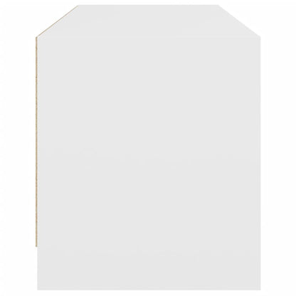 TV-Schrank mit Glastüren Weiß 102x37x42 cm