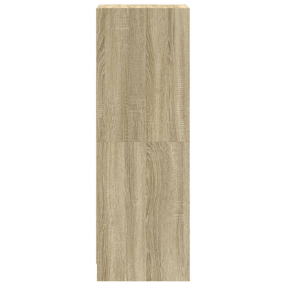 Highboard mit Glastüren Sonoma-Eiche 35x37x109 cm